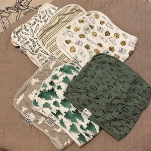 Copper Pearl Burp Clothes x6